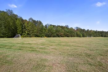 Large open field with soccer nets